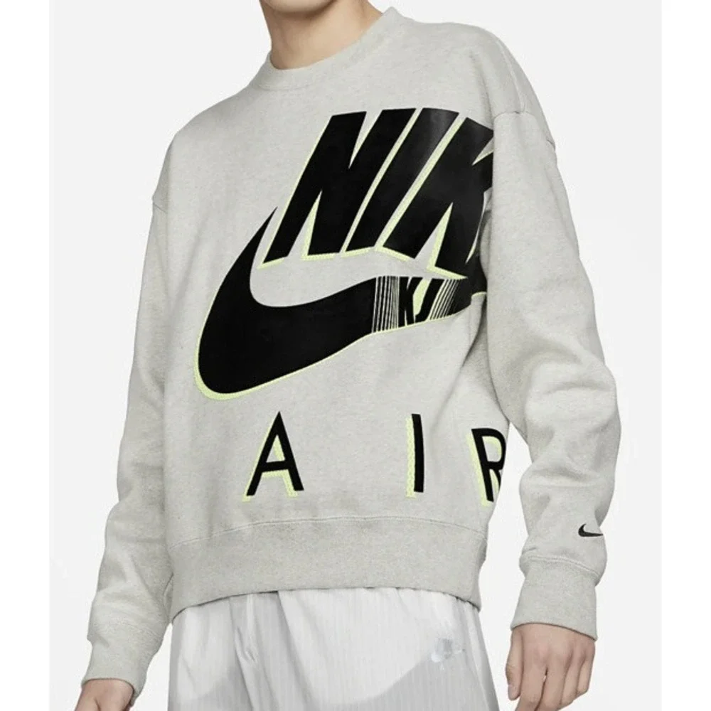 Nike x Kim Jones Grey Fleece Crewneck Sweatshirt DD0692-050 Size S